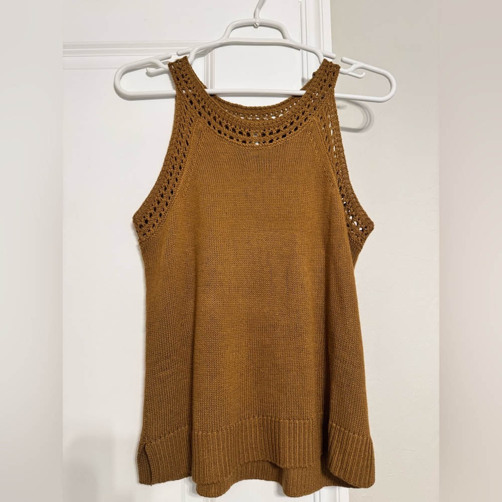 Wishlist Tan Knit Tank Top